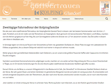 Tablet Screenshot of kolping-glandorf.de
